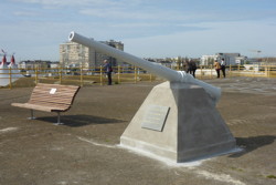 Roof of the bunker lock: Campbeltown's gun